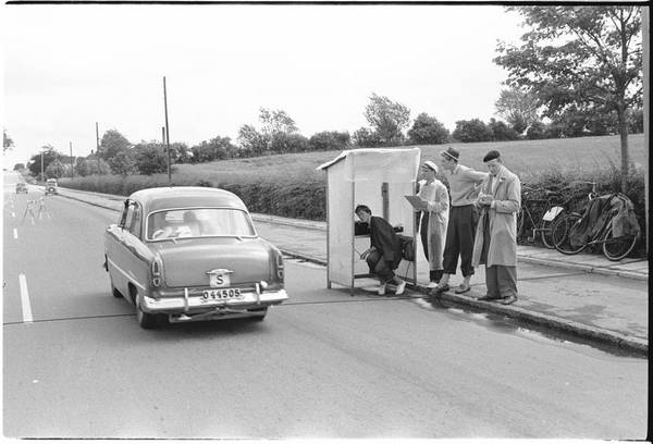 Nyborgvej, trafiktælling i juli 1955 fra http://www.fynskebilleder.dk